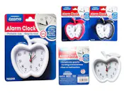 Alarm Clocks - Apple Design, Assorted Colors