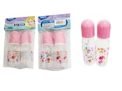 Baby Bottles - 4 oz, Assorted, 2 Pack