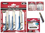 Utility Knife Sets - 3 Piece, Box Cutters