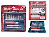 Hobby Knife Sets - 13 Interchangeable Blades, 3 Handles