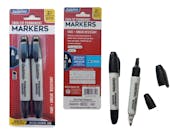 Permanent Markers - Twin Tip, 2 Count, Black