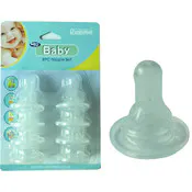 Baby Bottle Nipples - Silicone, 8 Pack