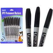 Permanent Markers - 8 Pack, Black