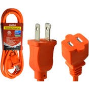 Outdoor Extension Cords - 6 ft, Orange