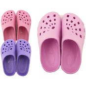 Women's Clogs - Sunburst Pattern, 3 Colors, Sizes 36-41