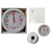 Round Wall Clocks - White, 10"
