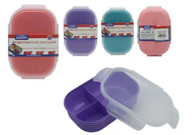 Airtight Lockable Food Containers - 3-Section