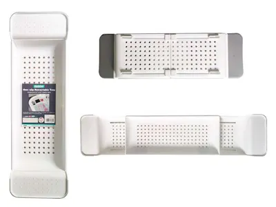 Expandable Organizer Tray - White