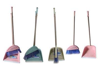 Dustpans with Brooms, Assorted