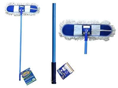 Dust Mops with Metal Handles, Blue