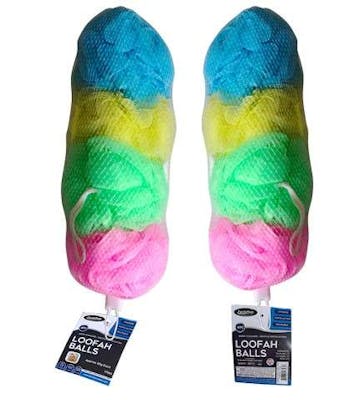 Bath Loofahs, 4 Pack - Assorted