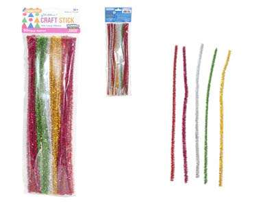 Glitter Craft Sticks, 12" - 50 per Pack
