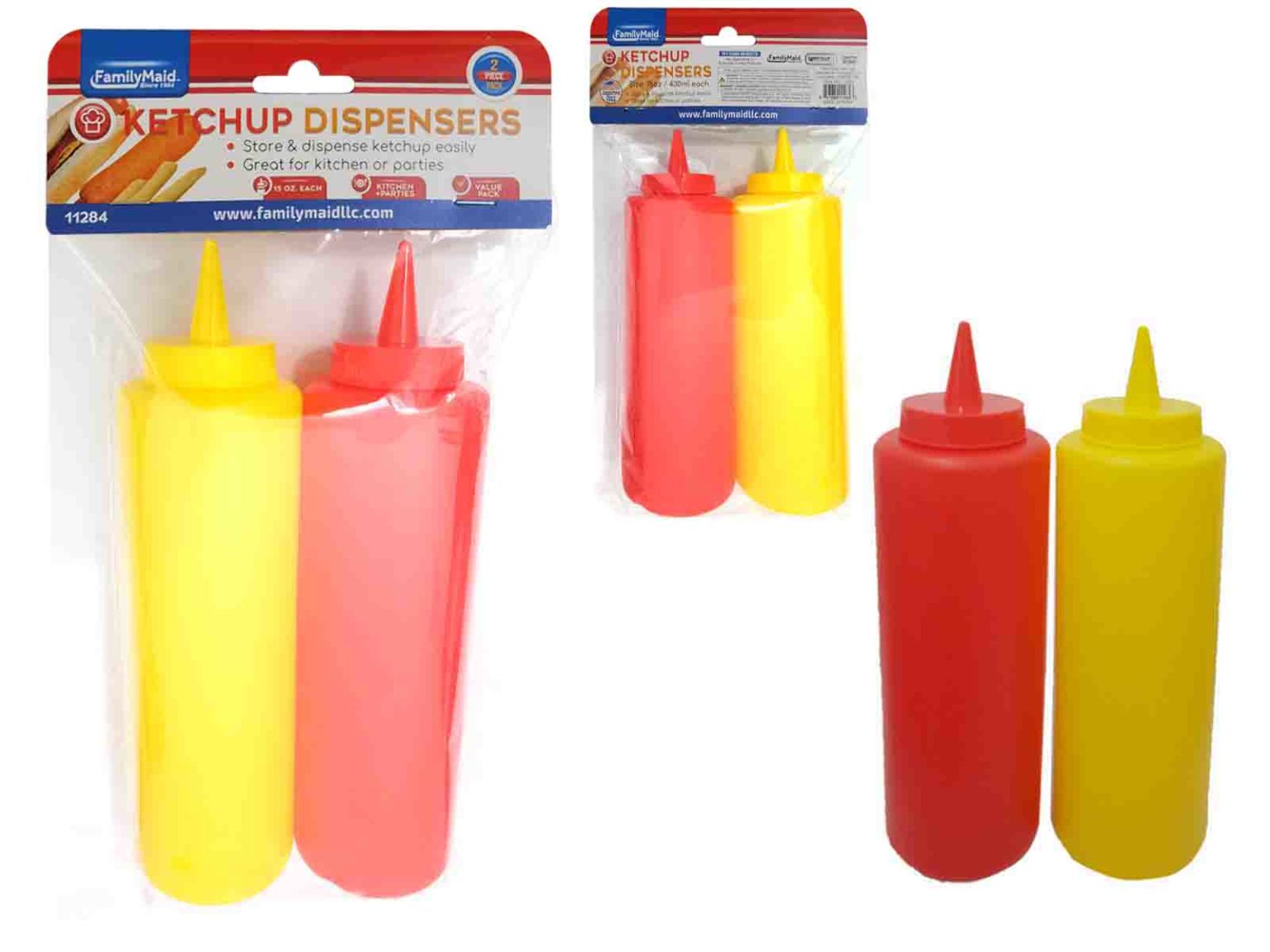 Wholesale Condiment Squeeze Bottles, 2pc (SKU 2357772) DollarDays