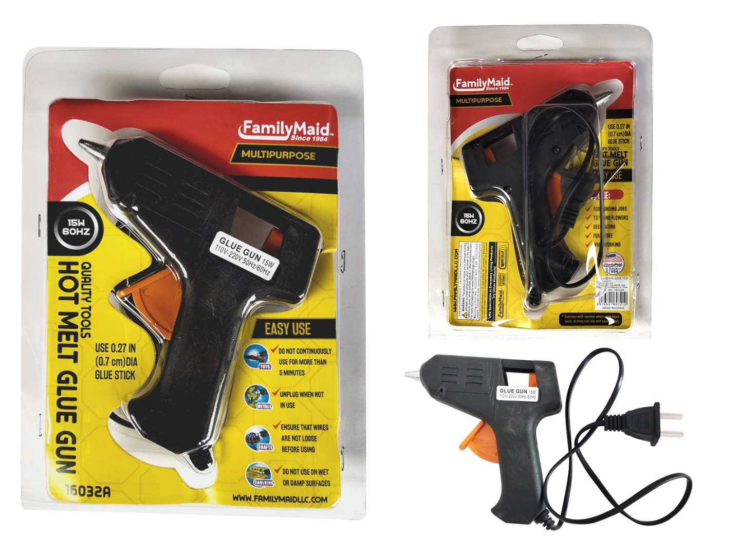 Bulk Hot Melt Glue Guns, Individually Packaged - Wholesale Craft Tools