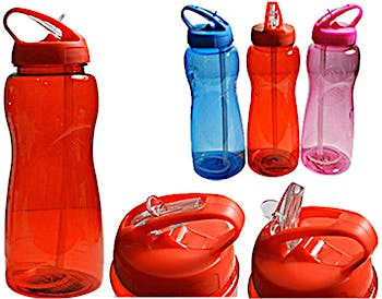 Home Basics Glitter 18 oz. Flip Top Water Bottle, HYDRATION