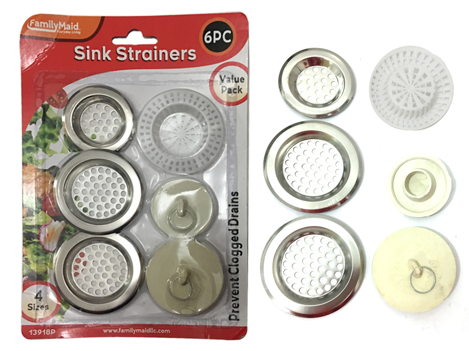 Wholesale 6 Piece Sink Strainers Stoppers Set DollarDays