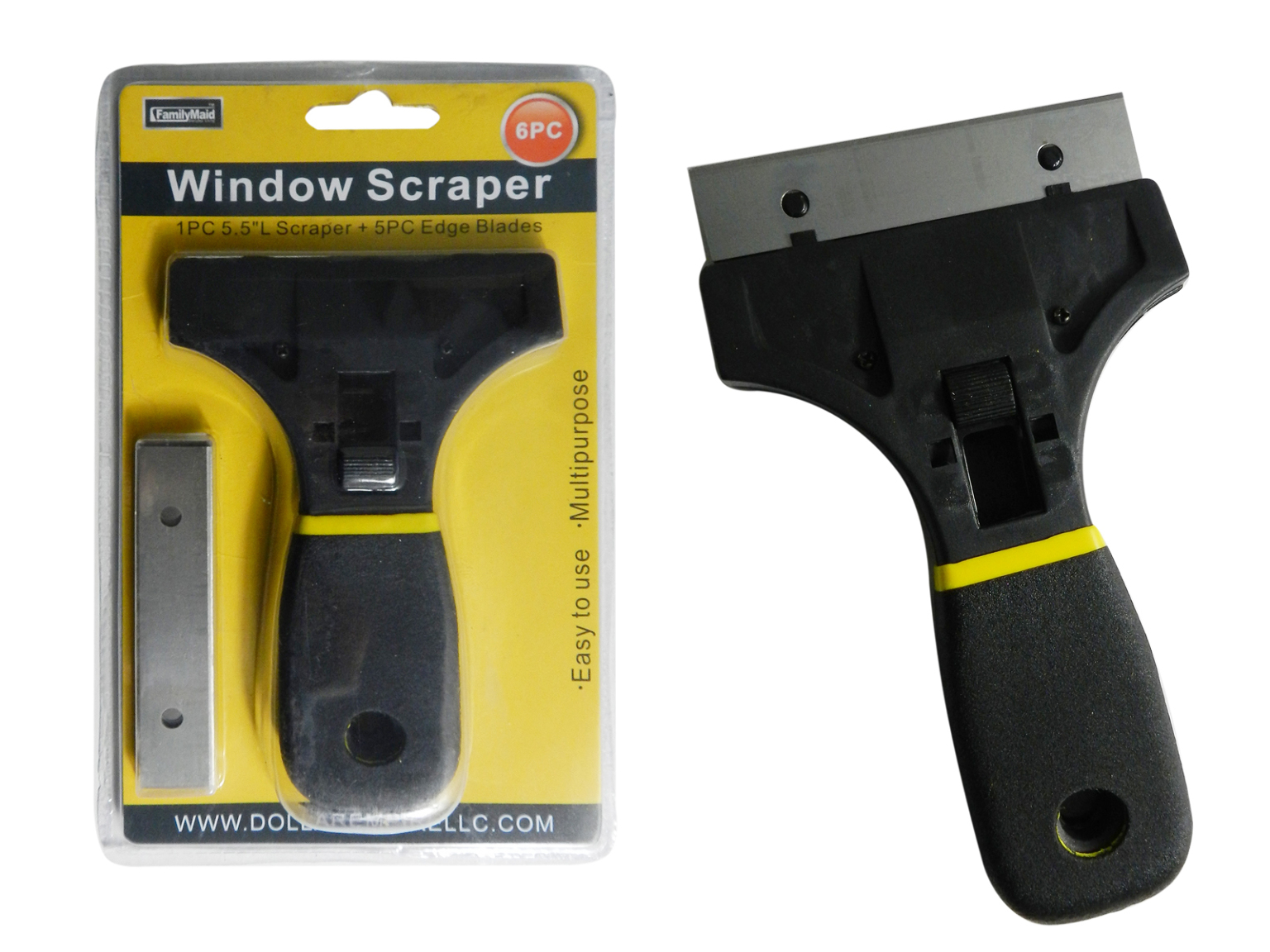 Wholesale Window Scrapers 5.5", Black