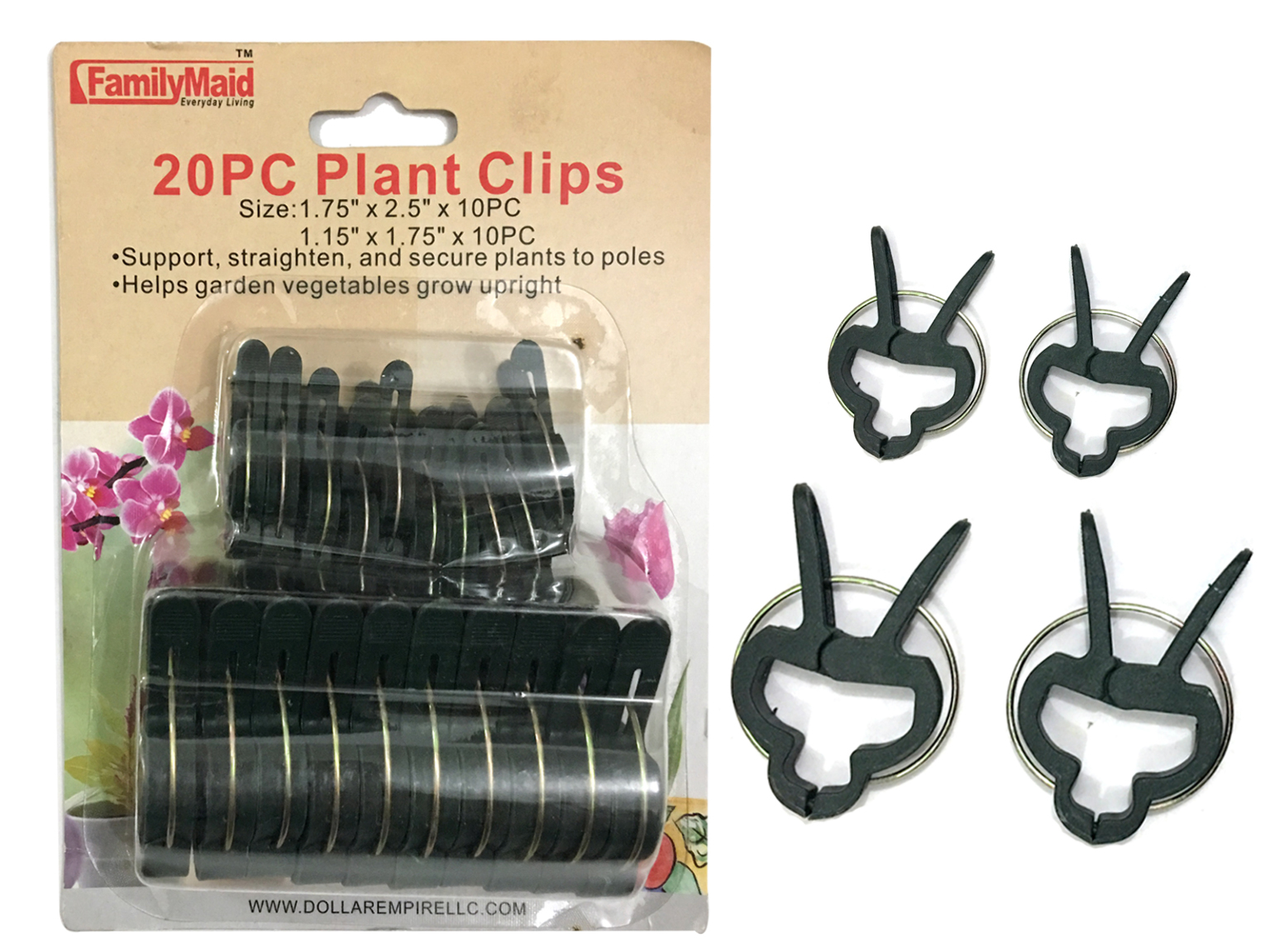 Bulk Packs of Plant Clips in Two Sizes