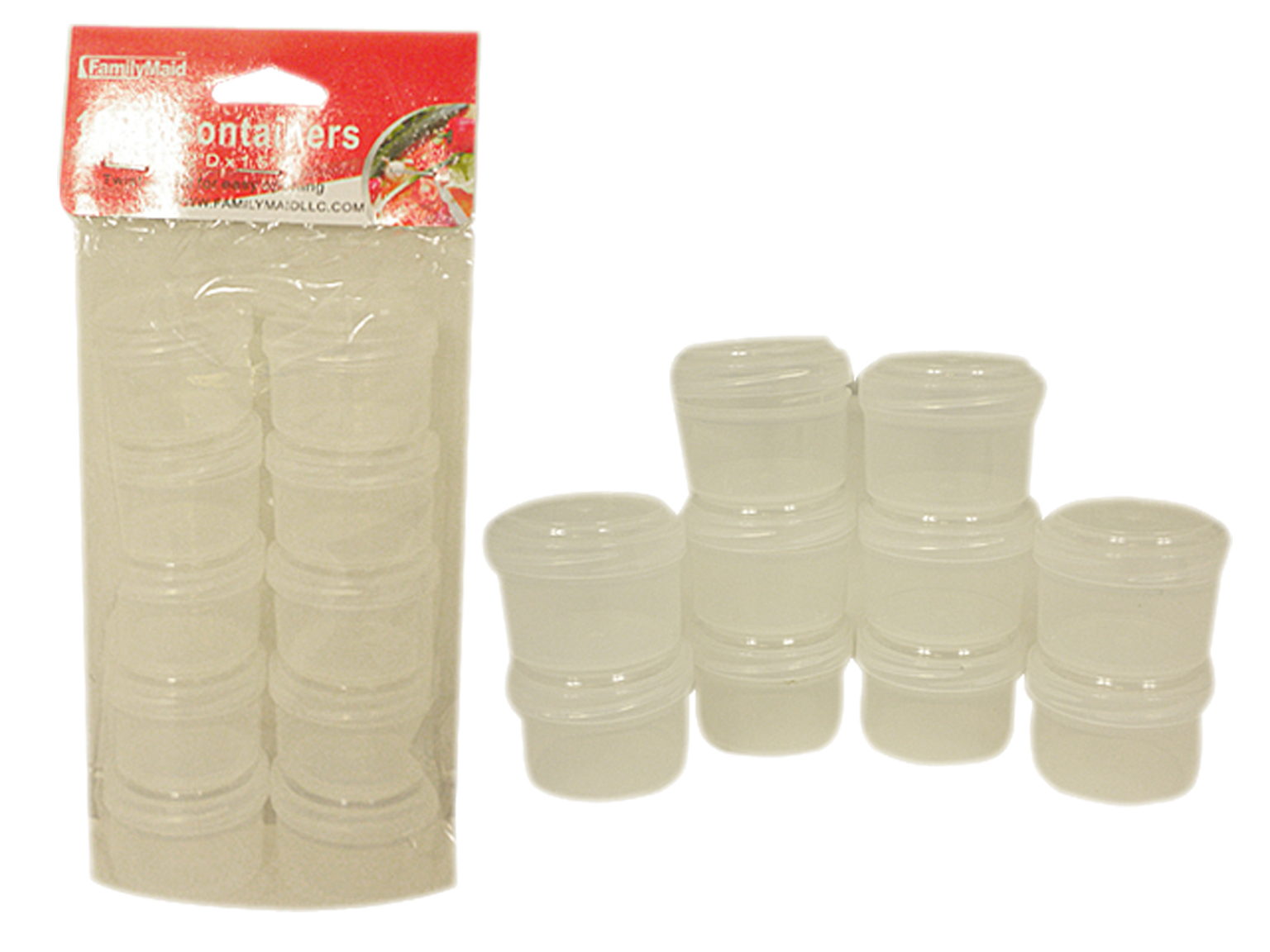 Bulk Small Containers with ScrewOn Lids in Packs of 10