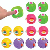 Fidget Popping Spinner Cubes, 2.5" - Assorted