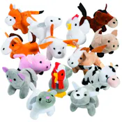 Mini Farm Stuffed Animals, 3.5" - Assorted