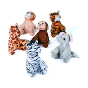 Stuffed Zoo Animals, 5" - Assorted