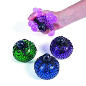 Glitter Light-Up Mesh Squeeze Balls, 3" - Assorted