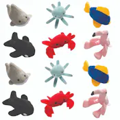 Stuffed Tropical Water Creatures, 4" - Assorted