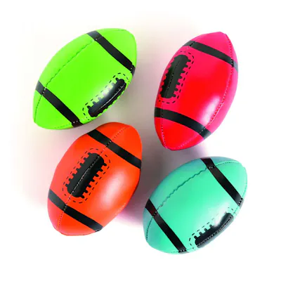 Neon Foam Footballs, 4" - Assorted