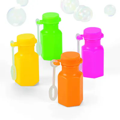Mini Neon Bubble Bottles - Assorted