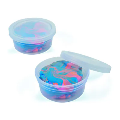 Mutli-Colored Fluff Dough Tubs