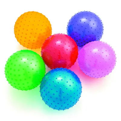 Inflatable Spike Balls, 10" - Assorted
