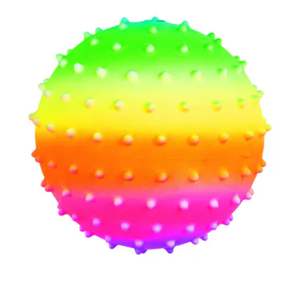 Mini Rainbow Spike Balls, 5" - Assorted