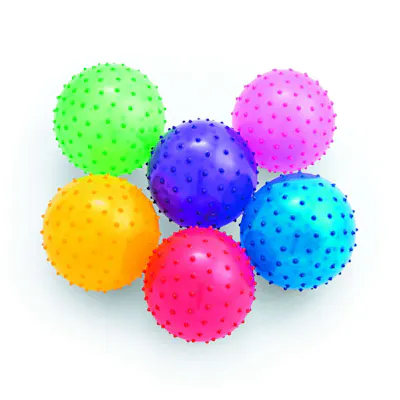 Inflatable Small Spike Balls, 5" - Assorted