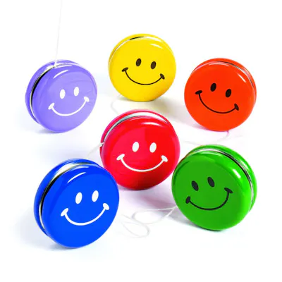 Smile Face Yo-Yos, 2" - Assorted