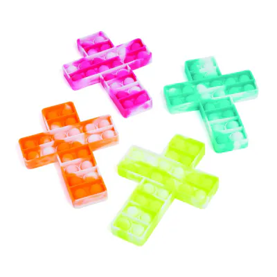Cross Shaped Pop Fidget Toys - Assorted