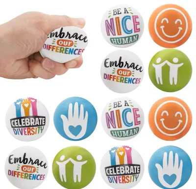 Humankind, Unity, &amp; Diversity Stress Balls, 2.25" - Assorted