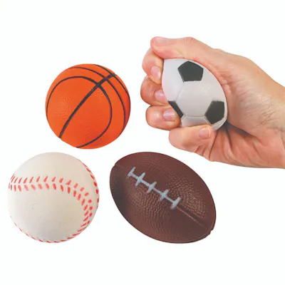 Sports Stress Balls, 2.5" - Assorted