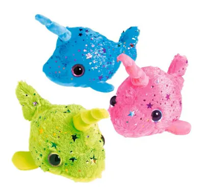 Stuffed Narwhals, 7" - Assorted