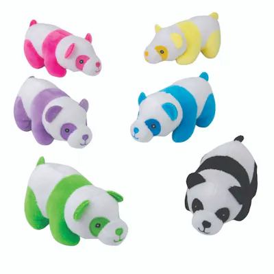 Stuffed Panda Bears, 5" - Assorted