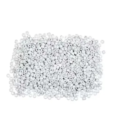 White Pony Beads