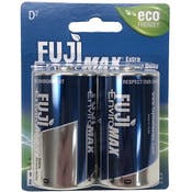Fuji Enviromax Heavy Duty D Batteries - 2 Pack