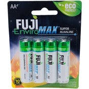Fuji Enviromax Super Alkaline AA Batteries - 4 Pack