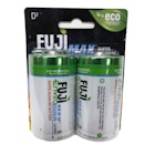 Fuji Enviromax Super Alkaline D Batteries - 2 Pack image number null