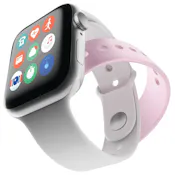 Smart Watch - 1.44", White/Pink