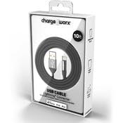 10' Lightning USB Cable - Pitch Black