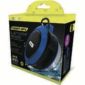 Splashproof Bluetooth Speakers - Portable, Blue, Suction Cup