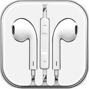 Wired Earbuds with Mic - White, 3.5mm, Case