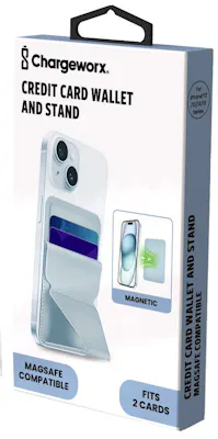 MagSafe Credit Card Phone Case Holder - Coral Blue
