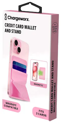 MagSafe Credit Card Phone Case Holder - Pink